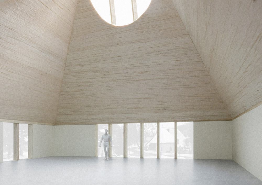 Erbar Mattes Architects Frohnauer Hammer Museum Visitor Centre Besucherzentrum Holz Modell